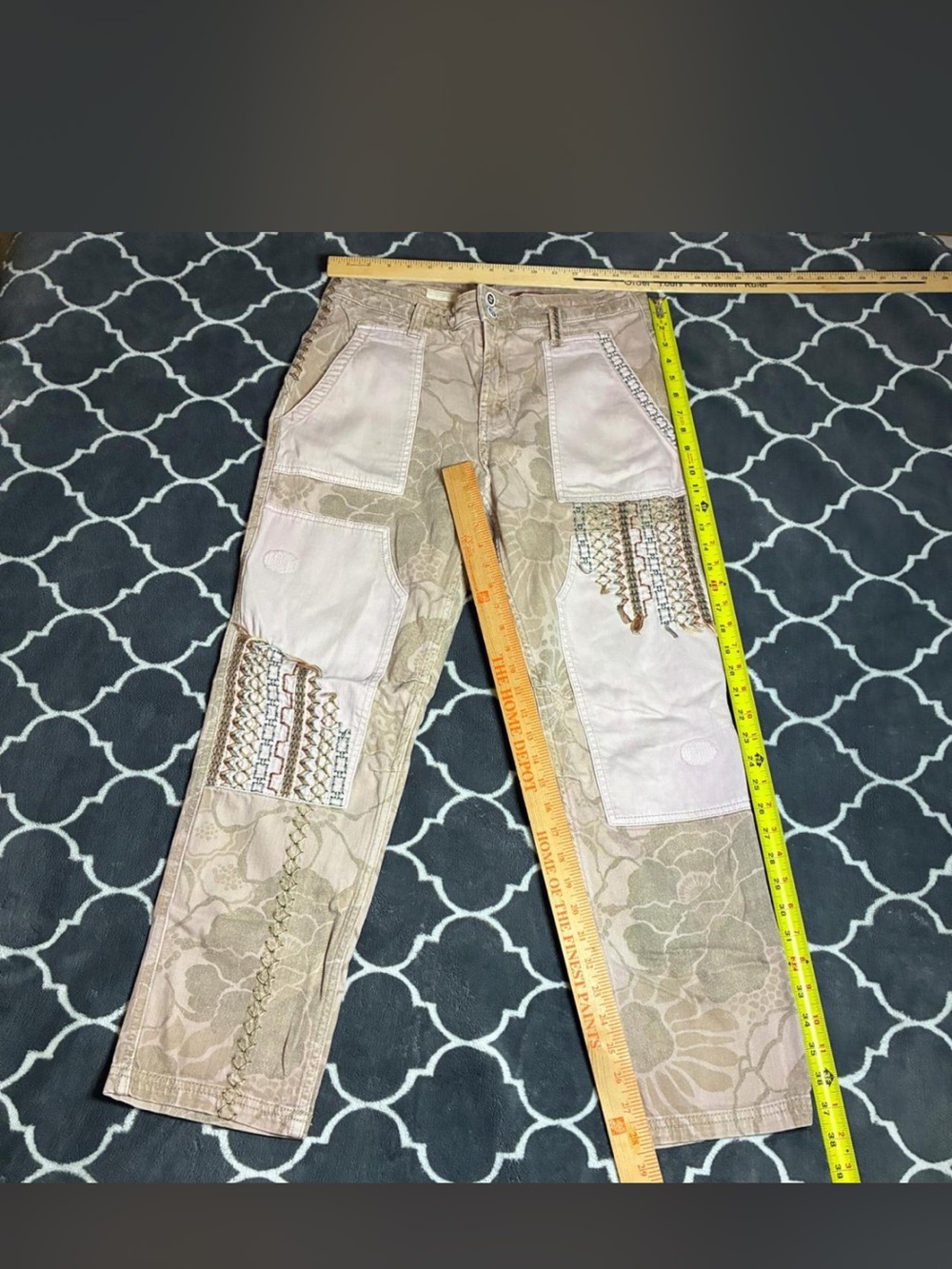 Pilcro “The Camp Wanderer Patchwork  Pants” sz 31 - Picture 3 of 7